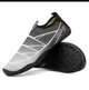 Обувь для пляжа и кораллов аквашузы Diving shoes черные с белым 37 ( 23,3 см ) 141 - изображение 2