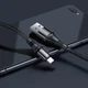 Кабель Hoco X50 USB to Micro 2.4A, nylon, aluminum connectors 1 м Black (6931474734211) - изображение 4