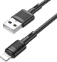 Кабель Hoco X83 USB to iP 2.4A, PVC, PVC connectors 1 м Black (6931474770868) - зображення 1