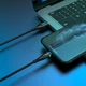 Кабель Hoco U93 USB to iP 2.4A, nylon, aluminum connectors, light indicator 1.2 м Black (6931474732132) - изображение 4