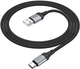 Кабель Hoco X102 USB to Type-C 3A, nylon, aluminum connectors 1.2 м Black (6942007608770) - зображення 4