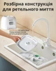 Кормушка автоматическая и фонтан дозатор порционная для кошек и собак 3.5 л с настройкой кормлений 4 приема герметичная с таймером защитой от питомца осушителем герметичной крышкой от сети USB на батарейках съемной миской из нержавейки Opetty Сombo - изображение 5