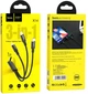 Кабель Hoco X14 3-in-1 Times speed charging cable iP + Micro + Type-C Black (6931474719157) - изображение 4