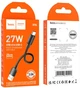 Кабель Hoco X96 Hyper 27W charging data cable Type-C 0.25 м Black (6942007609401) - зображення 2