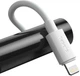 Kabel Baseus Simple Wisdom Data Cable Kit USB to iP PD 20W 2PCS/Set 1.5 m White (TZCATLZJ-02) - obraz 5