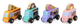 Pojazdy drewniane Viga Food Track 4 szt. 44661 (6971608446610) - obraz 1
