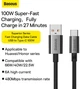 Kabel Baseus Superior USB do Type-C 100W 1 m Cluster Black (P10320102114-00) - obraz 8