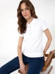 Поло жіноче Pierre Cardin G022SZ011-000-2171046(beyaz) XS Біле (8683859090525) - зображення 4