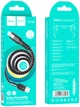 Кабель Hoco U110 USB to iP 2.4A, nylon, aluminum connectors 1.2 м Black (6931474770561) - зображення 3