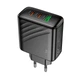 Зарядний пристрій Hoco 45W USB/2xType-C QC3.0/PD Black (CS26A) - зображення 3