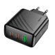 Зарядний пристрій Hoco 45W USB/2xType-C QC3.0/PD Black (CS26A) - зображення 6