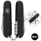Швейцарський ніж Victorinox CLIMBER MAT чорний матовий лак 1.3703.3_M0007p - зображення 1