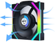 Wentylator Lian Li Uni Fan SL Wireless LCD 120 Reverse Blade Black (LULI-097) - obraz 3
