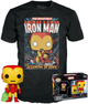 Zestaw Funko Pop! & Tee Marvel Figurka Holiday Iron Man + Koszulka Rozmiar XL 72839 (889698728393) - obraz 2