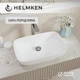 Раковина Helmken 45450000 50.5 см белая + сифон + донный клапан Click-Clack хром - изображение 3
