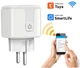 Умная Wi-Fi розетка 20А с энергометром. Реле времени. Смарт розетка Вай Фай с голосовым управлением через прил - изображение 4
