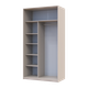 Шкаф купе Doros Сити Лайт Кашемир 1 ДСП / 1 зеркало 120х60х225 (80736335) - изображение 5