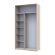 Шкаф купе Doros Сити Лайт Кашемир 2 ДСП 120х45х225 (80736332) - изображение 5