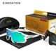Противоударные поляризационные солнцезащитные очки для велоспорта KINGSEVEN LS911 White Green - изображение 1