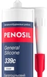 Многоцелевой нейтральный силиконовый клей-герметик Penosil General Silicone 339c 310 мл Белый (H4897) - изображение 2