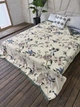 Муслиновый плед покрывало Cappone Поющий Сад хлопок 4 слоя 200×230 см, бежевый - изображение 3