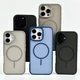 Силиконовый чехол Matte Color Case With Magnetic Thin Circle для iPhone 12 Pro Max Grey - изображение 3