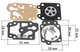 Ремкомплект карбюратора VJ Parts для мотокосы 32F/34F/TL43 Спарта 25, арт.карб192 - изображение 3
