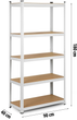 Regał magazynowy Humberg 4847 180 x 90 x 40 cm (5908220477778) - obraz 7