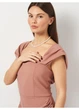 Платье boohoo 44 Пудровый FZZ21695_05 - изображение 4
