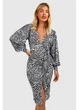 Платье boohoo 36 Черно-белый GZZ25396_зебра_05 - изображение 4