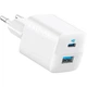 Сетевое зарядное устройство Anker PowerPort 323 USB Type-C + USB-A 33Вт White (A2331G21) - изображение 1