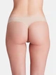 Набор трусиков танга женских Under Armour Thong Ua Pure Stretch No Show Thong 1383893 500 XL 3 шт Бежевый (1200122273262) - изображение 3