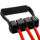 Еспандер трубчастий з ручками 2шт з фіксатором SP-Sport Resistance Band 8021-30-170 30LB (латекс, EVA, d-12мм, l-170см, длина гумі-150см, червоний) - зображення 8