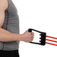 Еспандер трубчастий з ручками 2шт з фіксатором SP-Sport Resistance Band 8021-30-170 30LB (латекс, EVA, d-12мм, l-170см, длина гумі-150см, червоний) - зображення 13