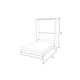 Шкаф-кровать Smartmebel SOFIA 160 Гикори Рокфорд Светлый 160х200 см (N 100-7:R) - изображение 4