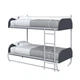 Двухъярусная Шкаф-Кровать Smartmebel IZI Антрацит 90х190 см (N 100-28:S) - изображение 2