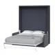 Шкаф-кровать-диван Smartmebel HF PLUS-140 Антрацит 140х200 см (N 100-31) - изображение 2