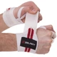 Бинты кистевые для жима STRENGTH WRIST WRAPS Zelart SB-167071 Белый-красный - изображение 1
