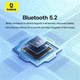 Беспроводная компьютерная мышь Baseus F02 |2.4G+BT5.2, 1000-4000DPI| black - изображение 12