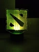 3d-светильник Дота Dota, 3д-ночник, несколько подсветок (батарейка+220В), подарок для геймера - изображение 7