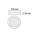 Накладний LED світильник 24W Horoz Electric круглий 3000/4000/6400К білий IP20 CATALINA-24 3CCT - зображення 3