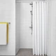Шторка для ванної та душу IKEA BJÄRSEN 180x200 см біла фіранка у ванну кімнату без кілець 604.437.02 - зображення 4