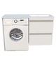 Тумба Jamaica-2 1250 R c умывальником Edison 1250 R, белый глянец - изображение 2