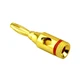Штекер коннектор разъем типа банан Alitek Banana Plug Gold/Red ring (48864) - изображение 2
