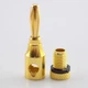 Штекер коннектор разъем типа банан Alitek Banana Plug Gold/Black ring (48863) - изображение 4