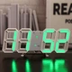 LED годинник з термометром CAIXING CX-2218 White зелений циферблат - зображення 1