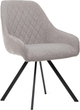 Krzesło do kuchni i salonu HOMLA LAURENT obrotowe 54 x 55 x 85 cm Grey (5904183847399) - obraz 1
