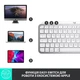 Клавиатура Logitech MX Keys Mini For Mac Wireless Illuminated Pale Gray (920-010526) - изображение 7