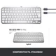 Клавиатура Logitech MX Keys Mini For Mac Wireless Illuminated Pale Gray (920-010526) - изображение 9