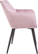 Krzesło do kuchni i salonu HOMLA SHELTON 56 x 60 x 84 cm Pink (5904183860497) - obraz 3